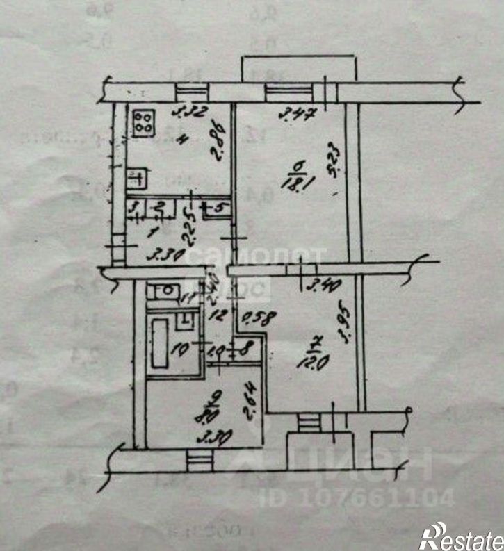 3-комн квартира ул Астраханская, 15а,  д. 15а