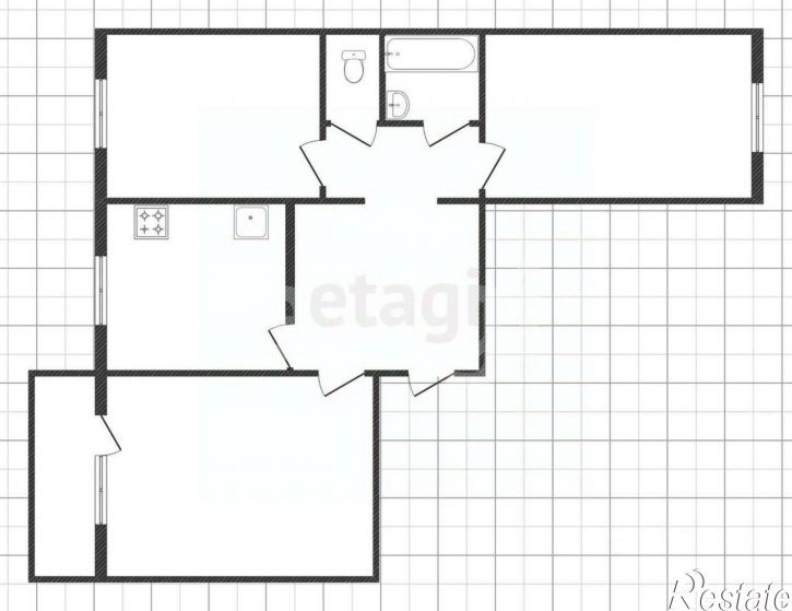 3-комн квартира ул Агрономическая, 14,  д. 14