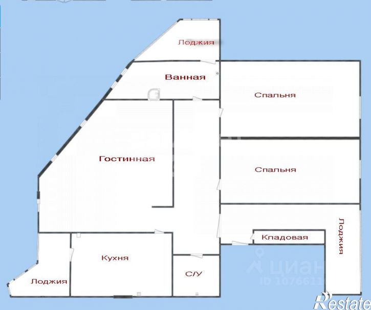 3-комн квартира улица Замятина, 2,  д. 2