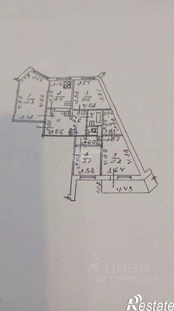 4-комн квартира Липецк г., Октябрьский