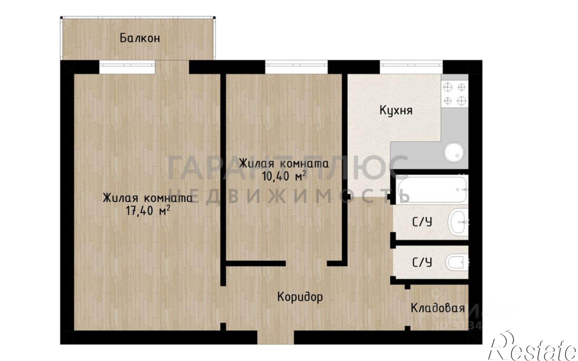 Купить квартиру за 3 480 000 рублей на улица Горького, 9