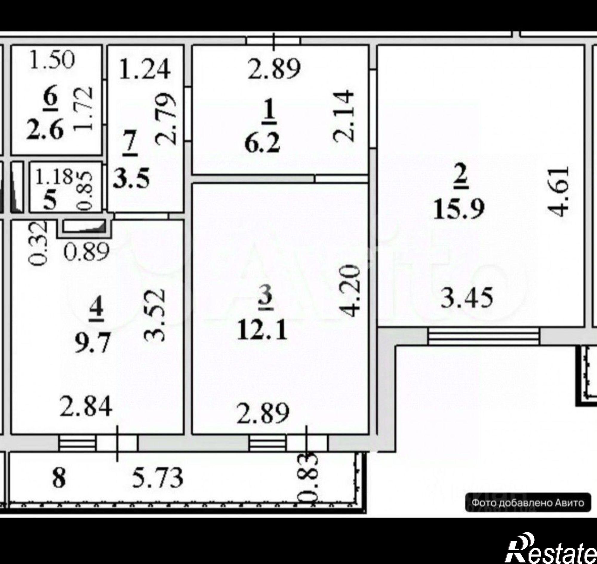 Купить квартиру за 5 700 000 рублей на улица Виктора Музыки, 2
