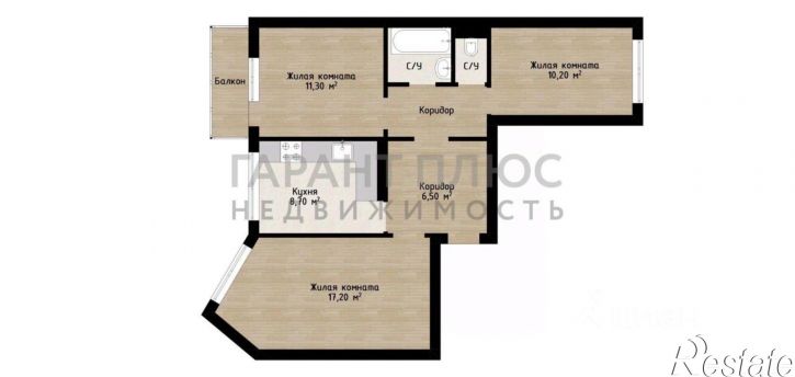 3-комн квартира ул Доватора, 2,  д. 2