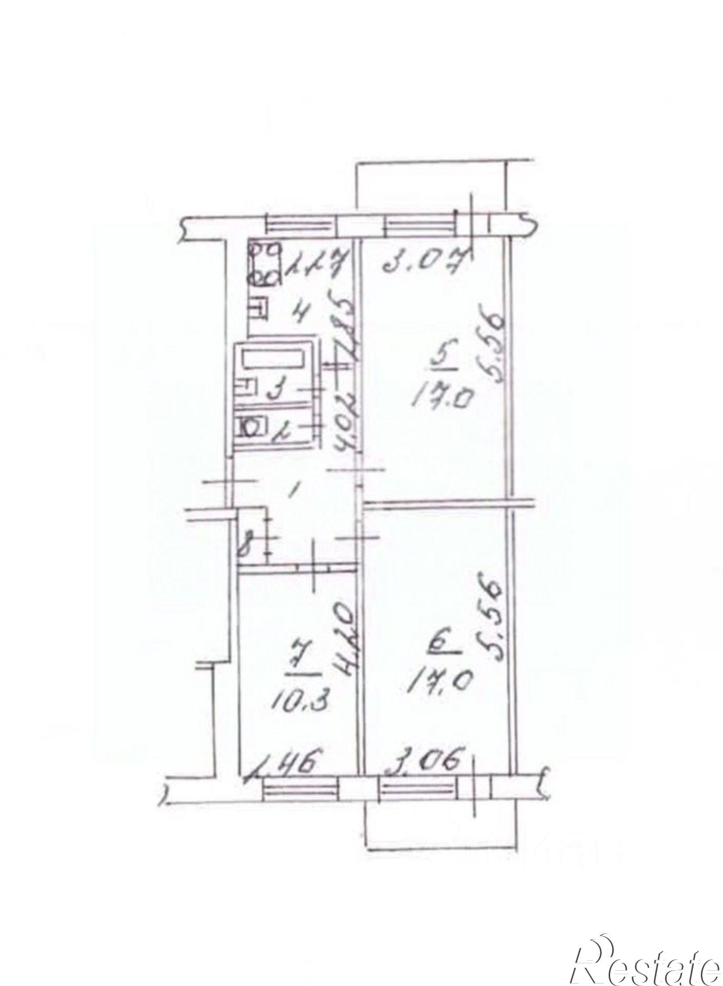 Купить квартиру за 3 700 000 рублей на Киевская улица, 1