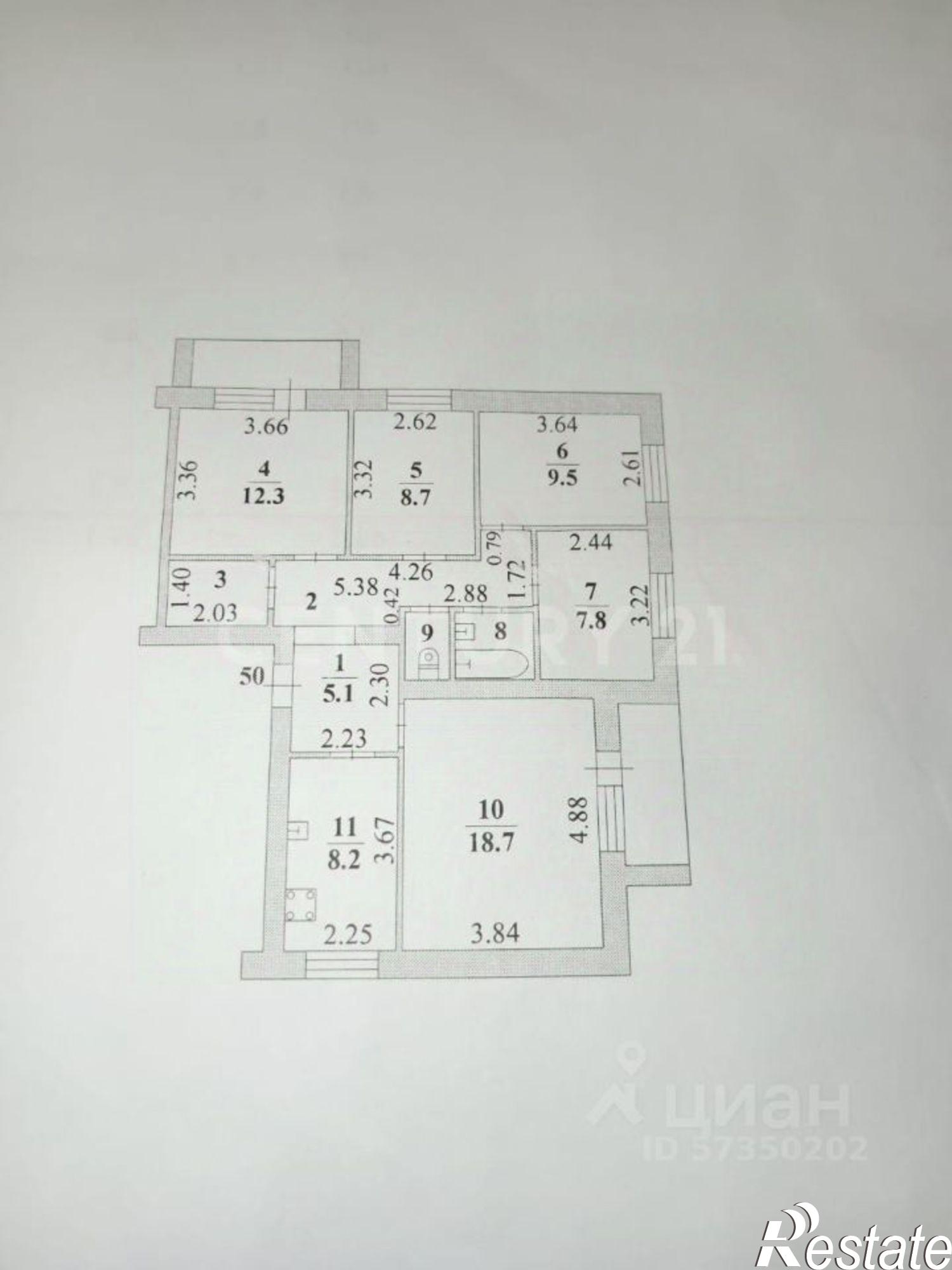 Купить квартиру за 5 950 000 рублей на улица Энергостроителей, 17