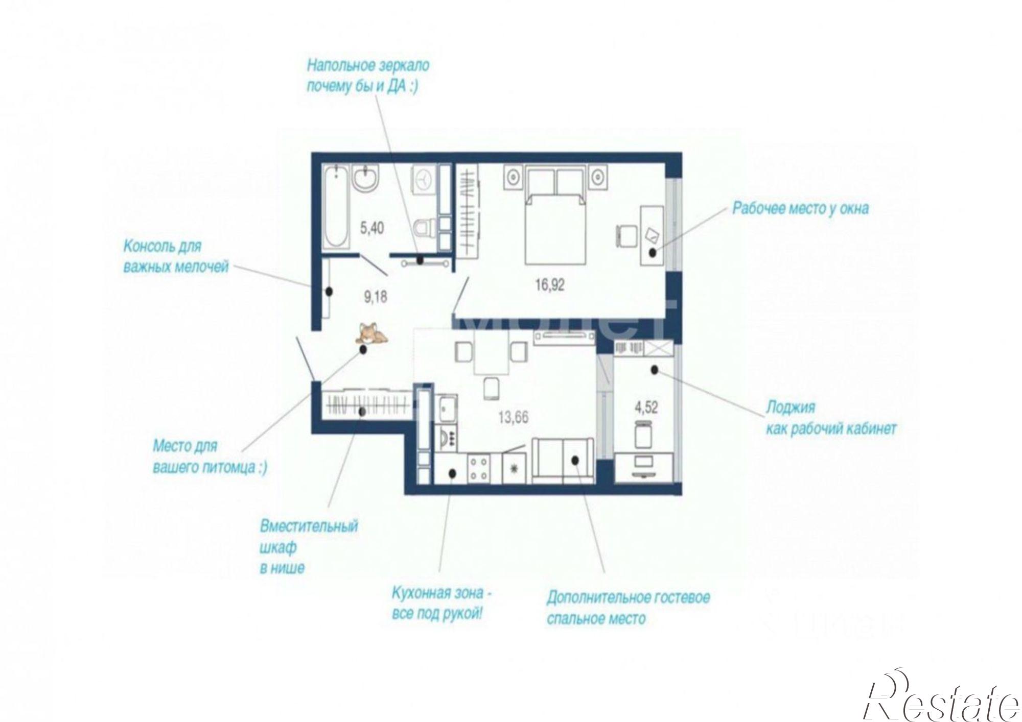 Купить квартиру за 5 166 720 рублей на Елецкое шоссе, 7