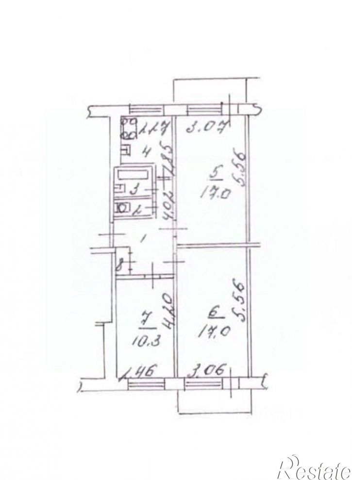 3-комн квартира Киевская улица, 1,  д. 1