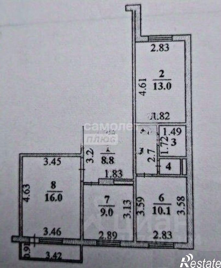 3-комн квартира улица Гоголя, 39,  д. 39