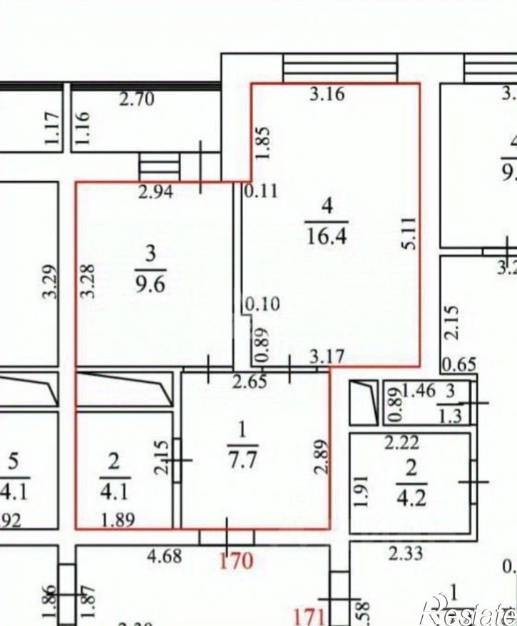 1-комн квартира Московская улица, 155,  д. 155