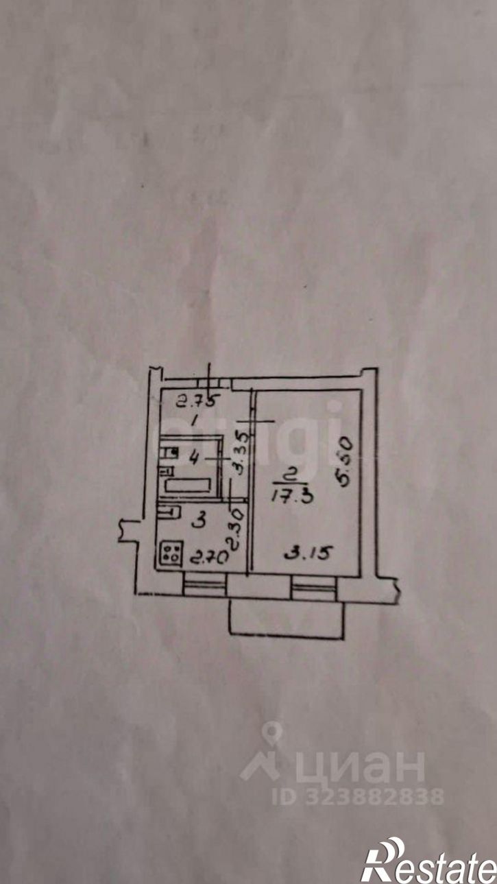 1-комн квартира ул Пришвина, 5,  д. 5