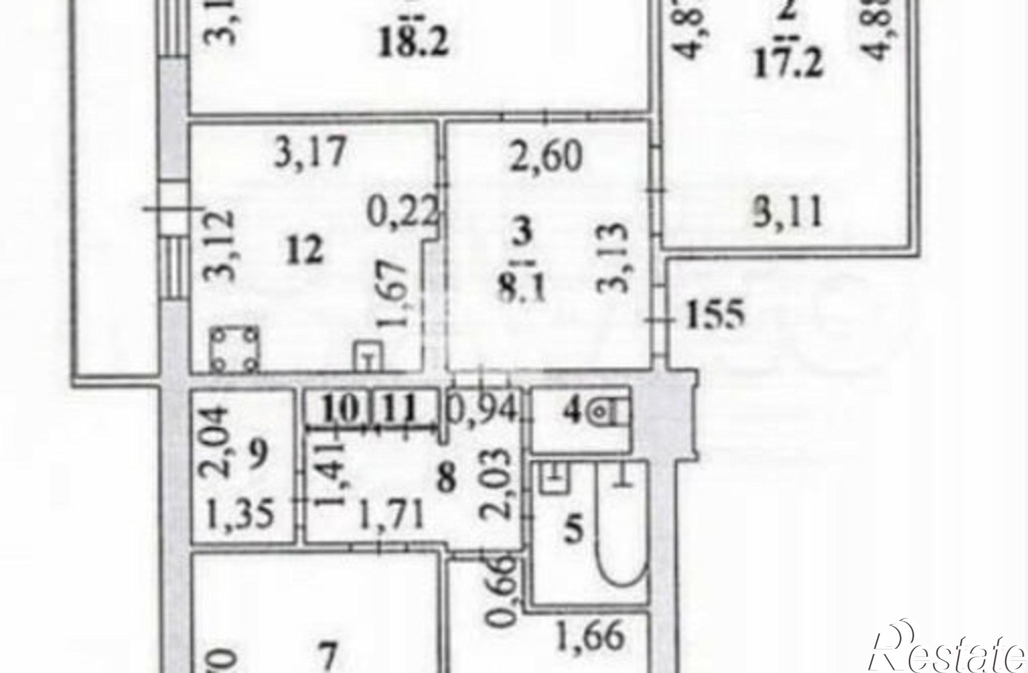 Купить квартиру за 3 400 000 рублей на ул Московская, 51