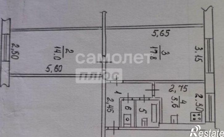 2-комн квартира ул Физкультурная, 15,  д. 15