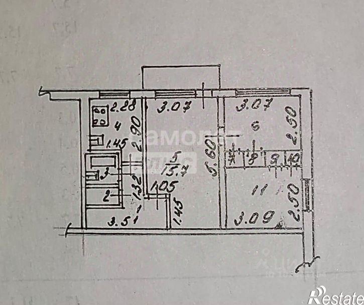 3-комн квартира улица Чапаева, 2,  д. 2