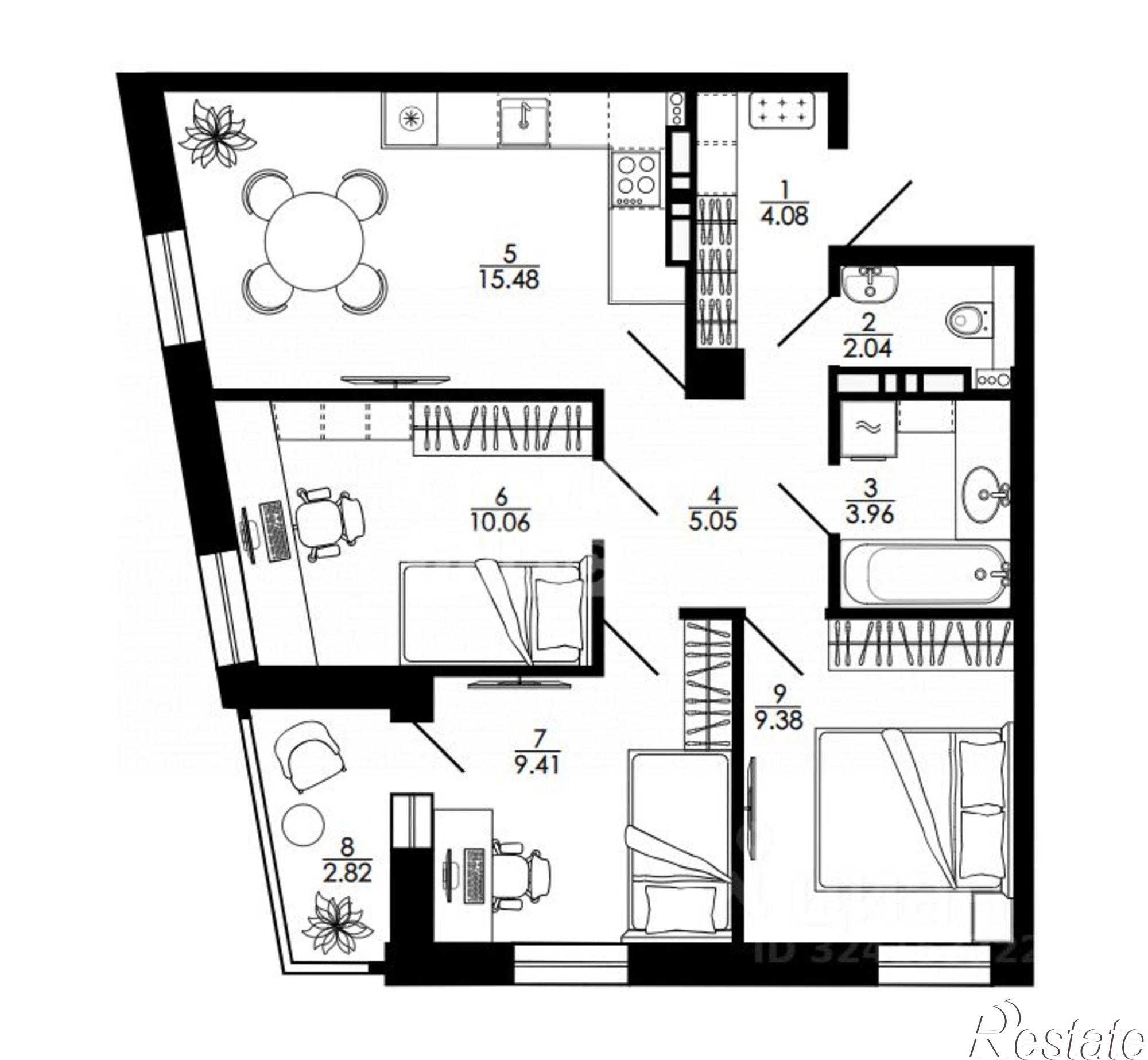 Купить квартиру за 6 197 000 рублей на ул Буденного, 4