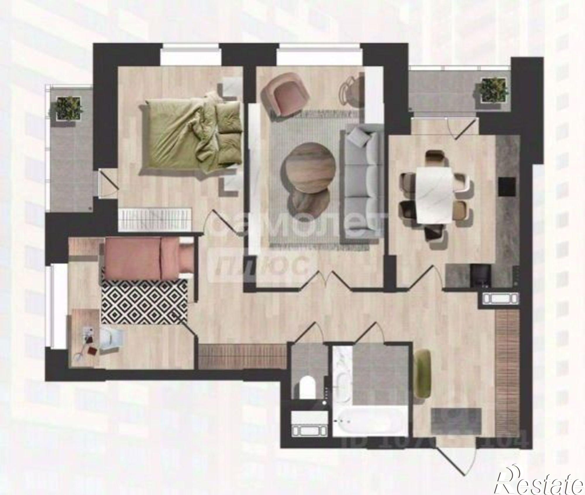 Купить квартиру за 7 400 000 рублей на ул Московская, 155