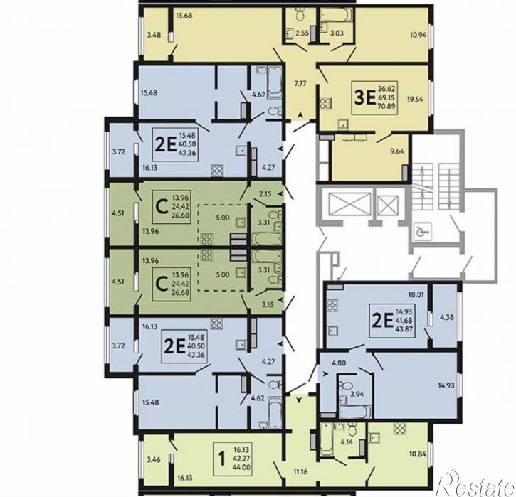 2-комн квартира в новом доме улица Механизаторов, 15а вл3,  д. 15а вл3