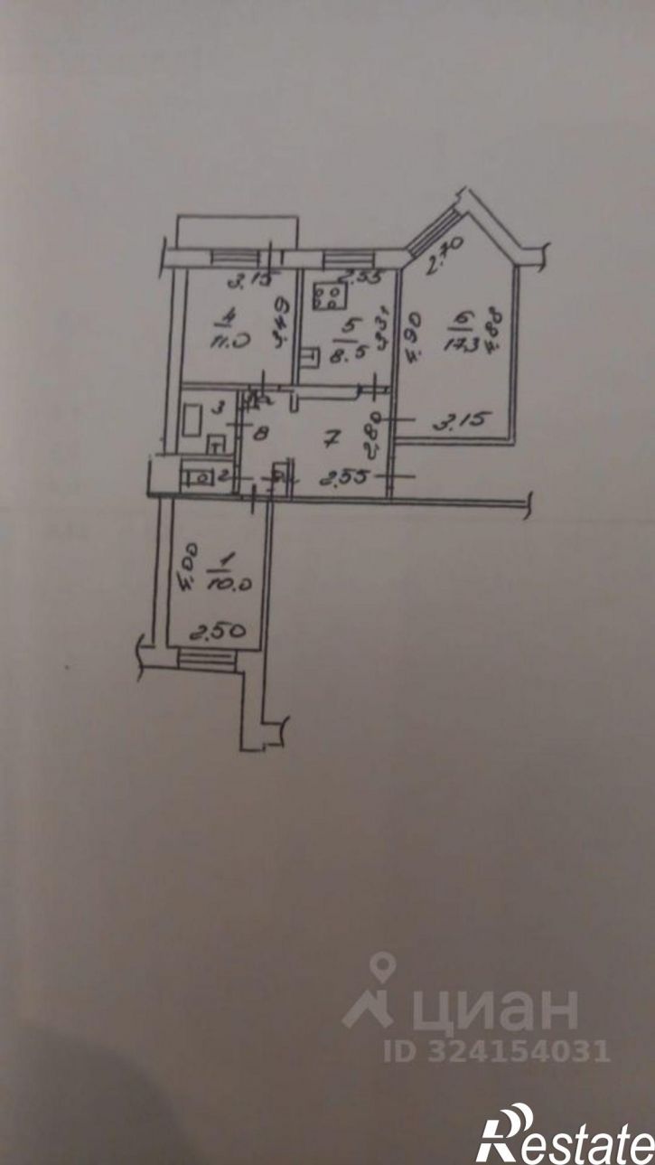 3-комн квартира ул 30 лет Октября, 6,  д. 6