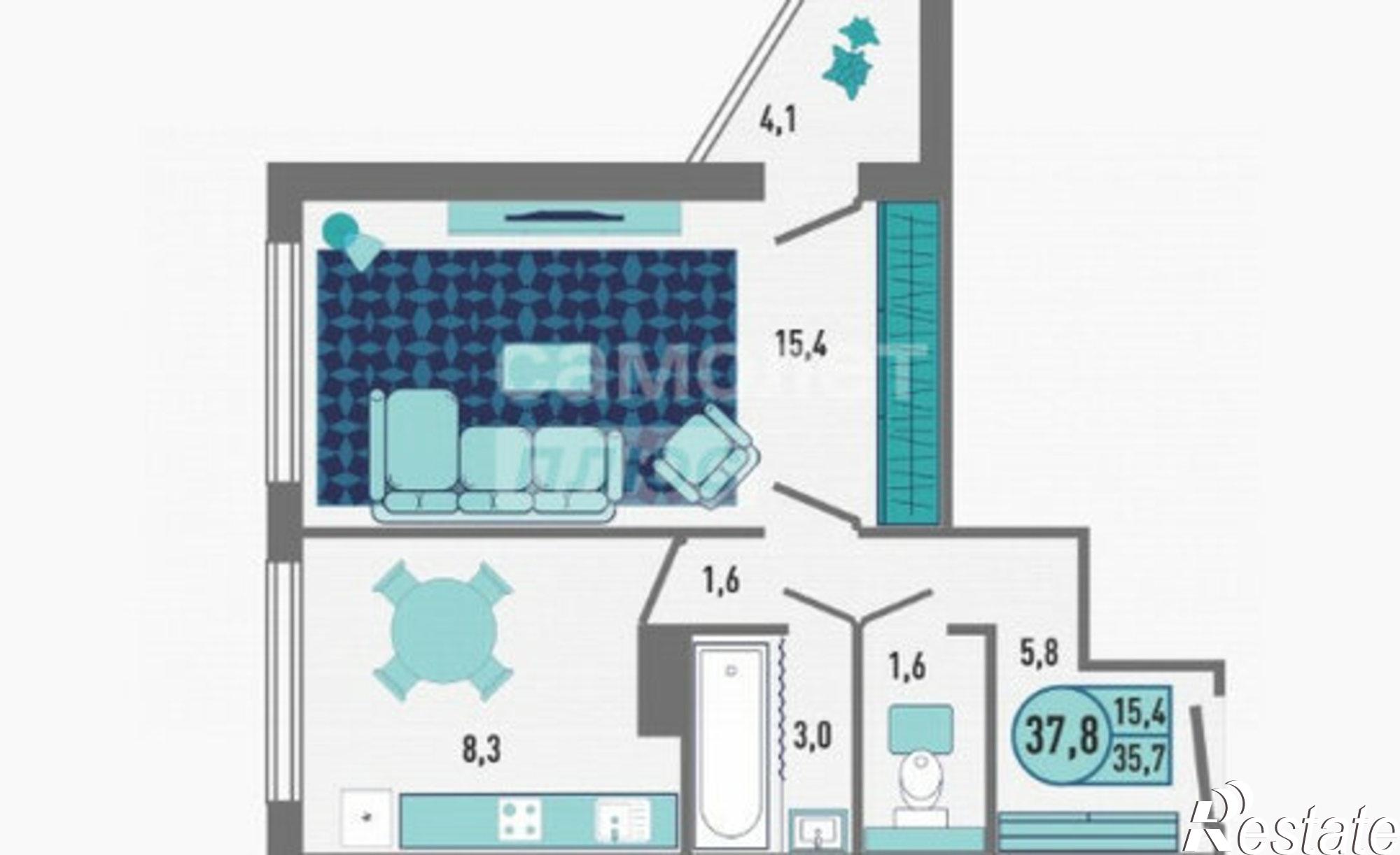 Купить квартиру за 4 180 680 рублей на ул Минская, 4а