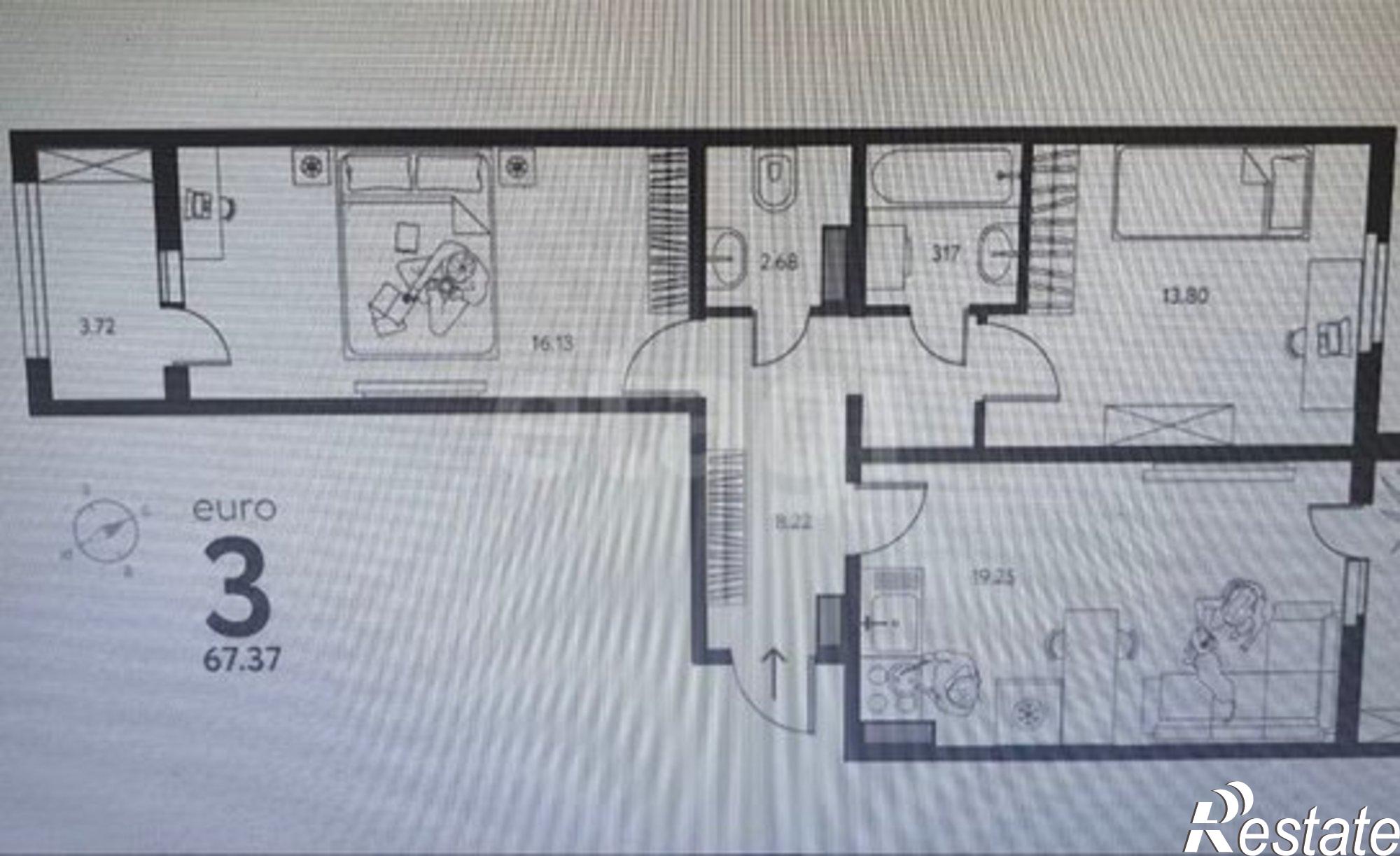 Купить квартиру за 9 900 000 рублей на улица Перова, 11