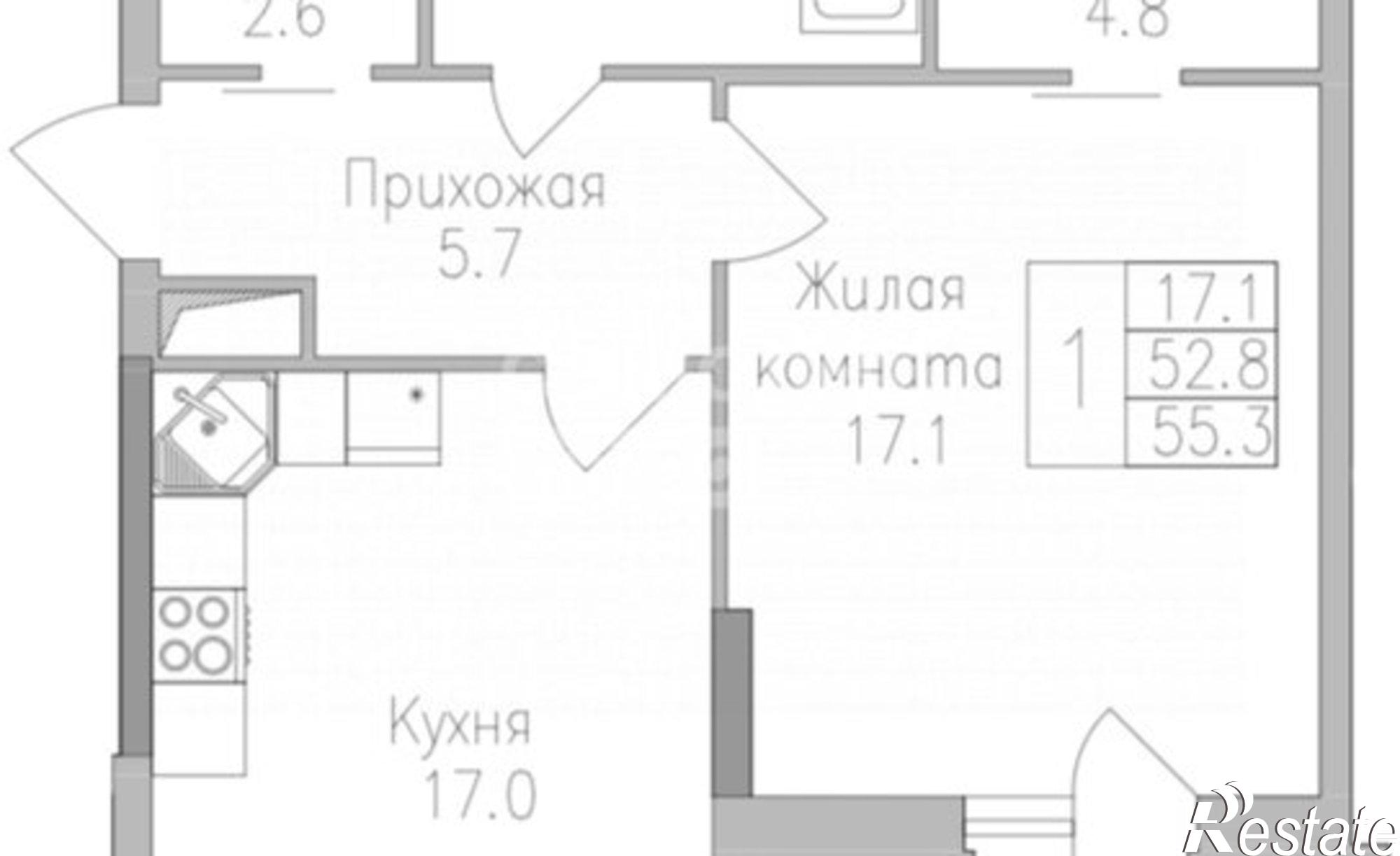 Купить квартиру за 6 249 000 рублей на ул Тельмана, 164