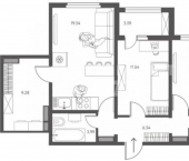 3-комн, 70 кв м, этаж 8/17 улица Перова, 7