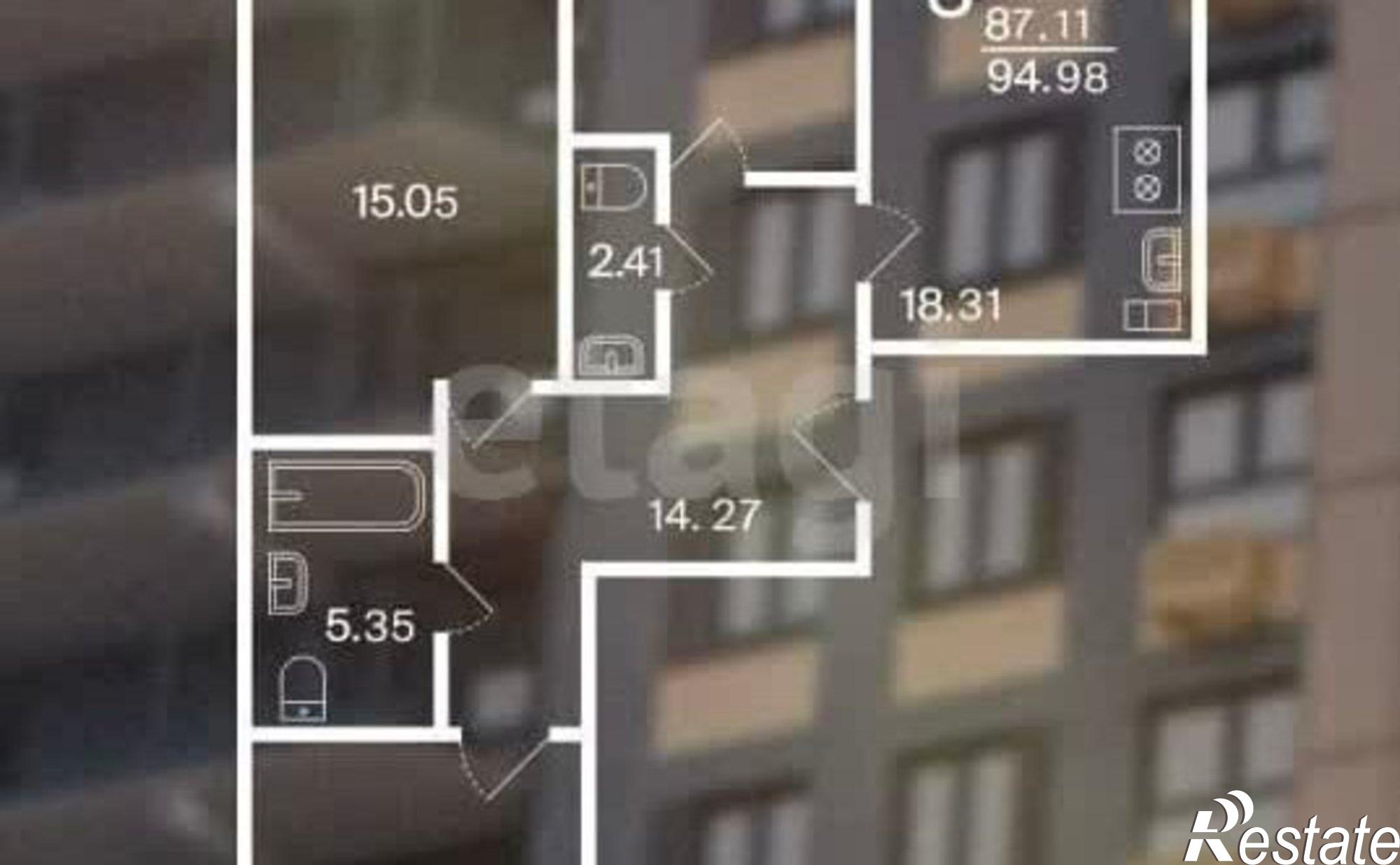 Купить квартиру за 8 299 000 рублей на ул Карьерная, 3