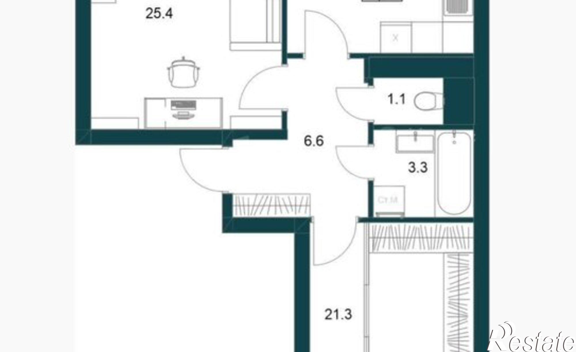Купить квартиру за 7 644 000 рублей на Минская улица, 6Б
