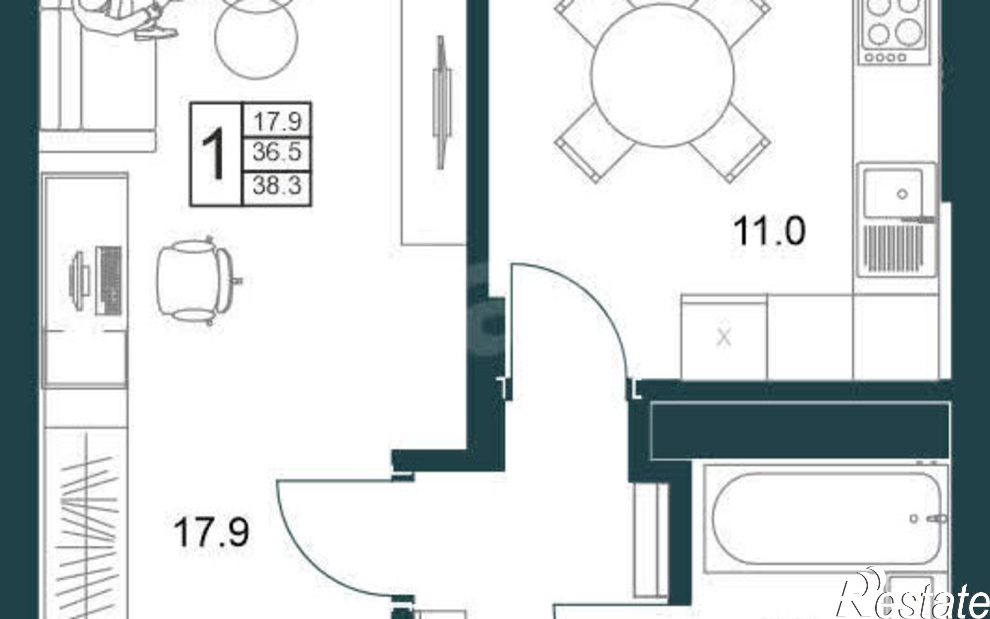 Купить квартиру за 4 395 000 рублей на Минская улица, 6Б