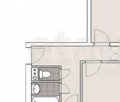 2-комн, 47кв м, этаж 2/5 улица Неделина, 45