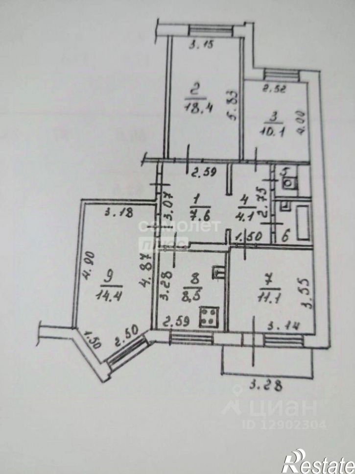4-комн квартира ул А.Г. Стаханова, 42а,  д. 42а