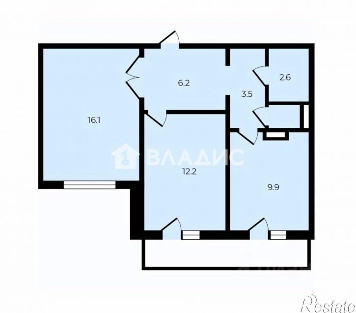 2-комн квартира ул Леонтия Кривенкова, 35,  д. 35