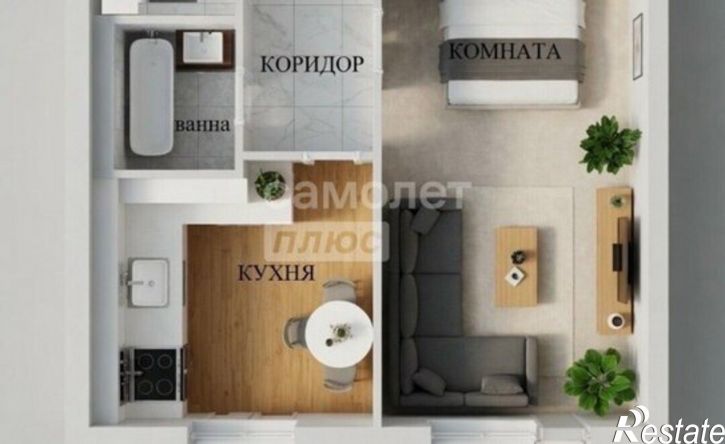 1-комн квартира ул им. Генерала Меркулова, 49,  д. 49