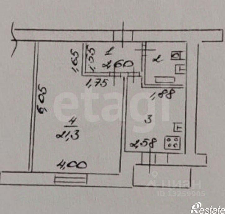 1-комн квартира ул Механизаторов, 19б,  д. 19б