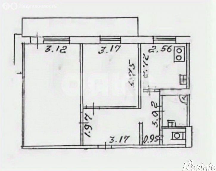 2-комн квартира ул им. Генерала Меркулова, 3,  д. 3
