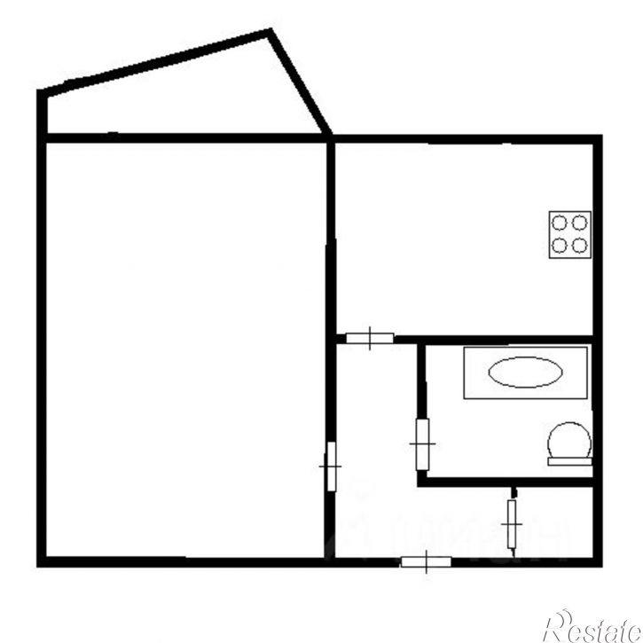 1-комн квартира улица Мичурина, 38А,  д. 38А