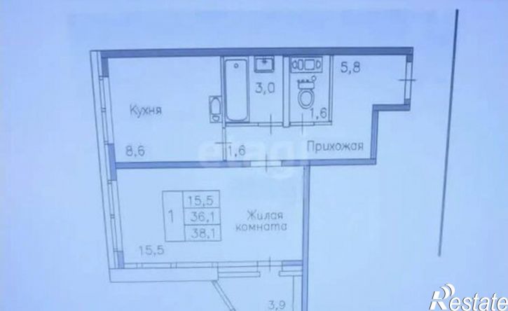 1-комн квартира ул Московская, 161,  д. 161
