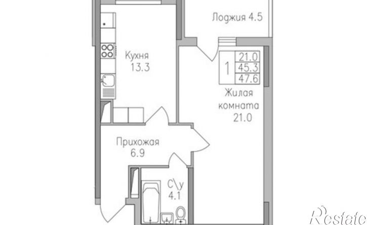 1-комн квартира в новом доме ул Тельмана, 116А,  д. 116А