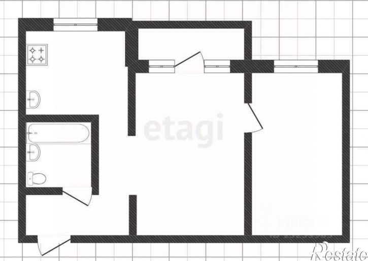 2-комн квартира Физкультурная улица, 15,  д. 15