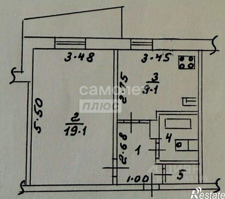 1-комн квартира ул Им. Фридриха Энгельса, 5а,  д. 5а