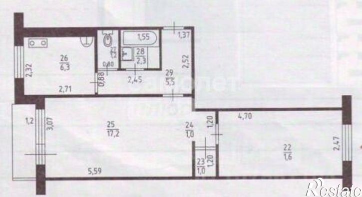 2-комн квартира Рудный переулок, 9,  д. 9
