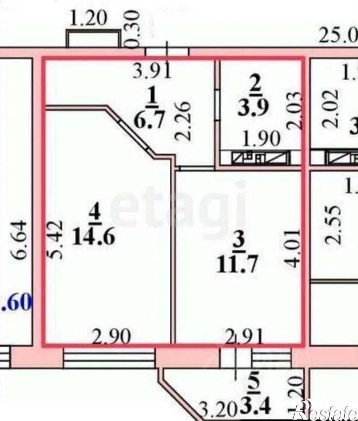 1-комн квартира Елецкое шоссе, 7,  д. 7