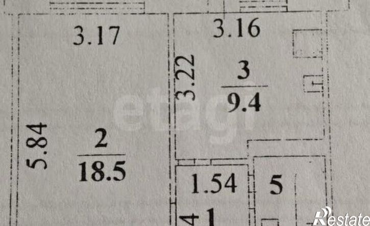 1-комн квартира улица Доватора, 10Б,  д. 10Б