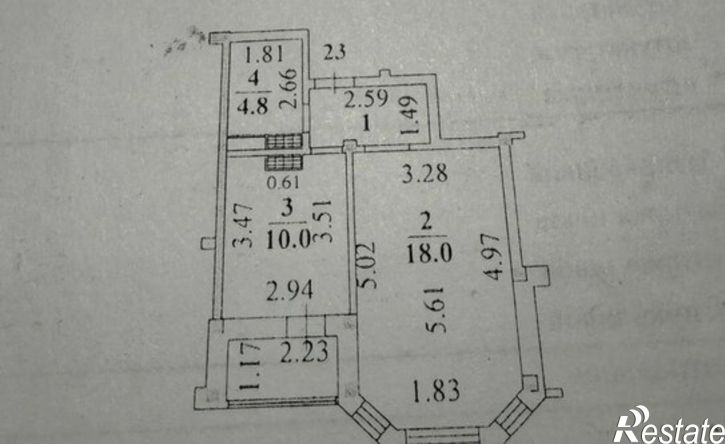 1-комн квартира улица Замятина, 4А,  д. 4А