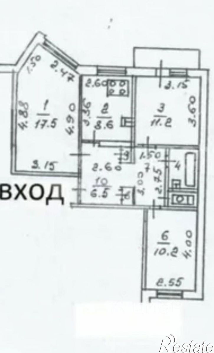 3-комн квартира ул Юных Натуралистов, 3,  д. 3