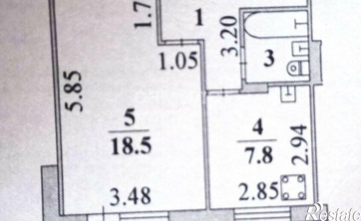 1-комн квартира Московская улица, 33,  д. 33