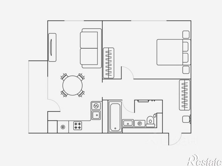 2-комн квартира улица Неделина, 4Д,  д. 4Д