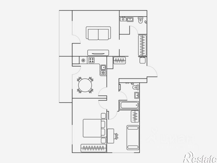 3-комн квартира улица Неделина, 4Д,  д. 4Д