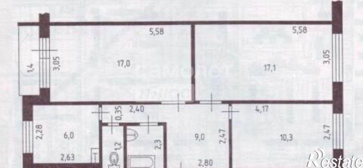 3-комн квартира улица Валентины Терешковой, 38В,  д. 38В