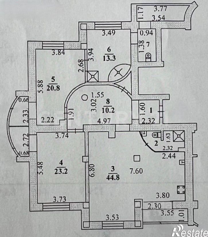 3-комн квартира ул П.И.Смородина, 7,  д. 7
