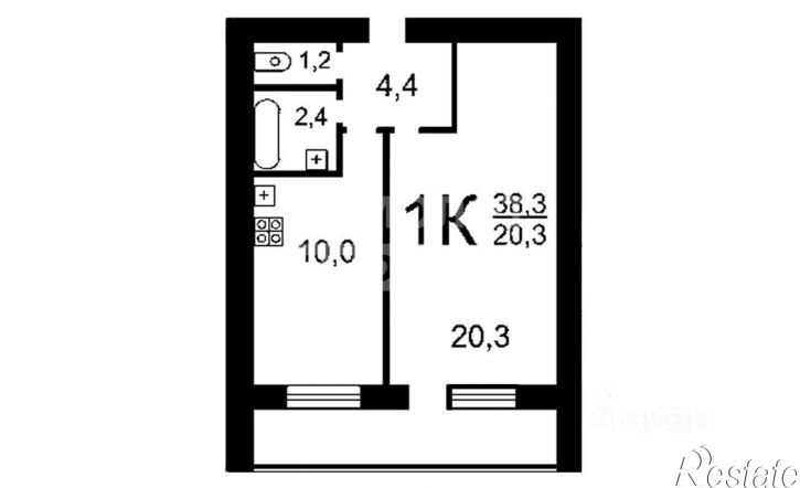 1-комн квартира ул Московская, 93,  д. 93